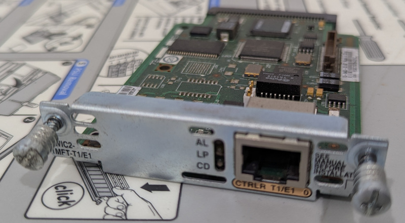 VWIC2-1MFT-T1/E1 - 1-Port RJ-48 Multiflex Trunk - T1/E1