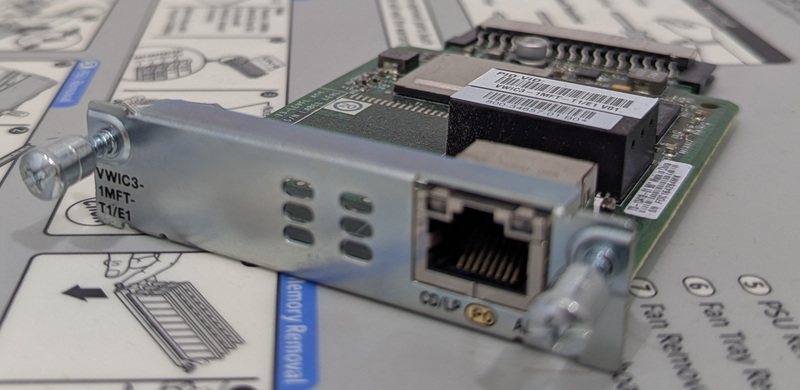 VWIC3-1MFT-T1/E1 - 1-Port RJ-48 Multiflex Trunk - T1/E1